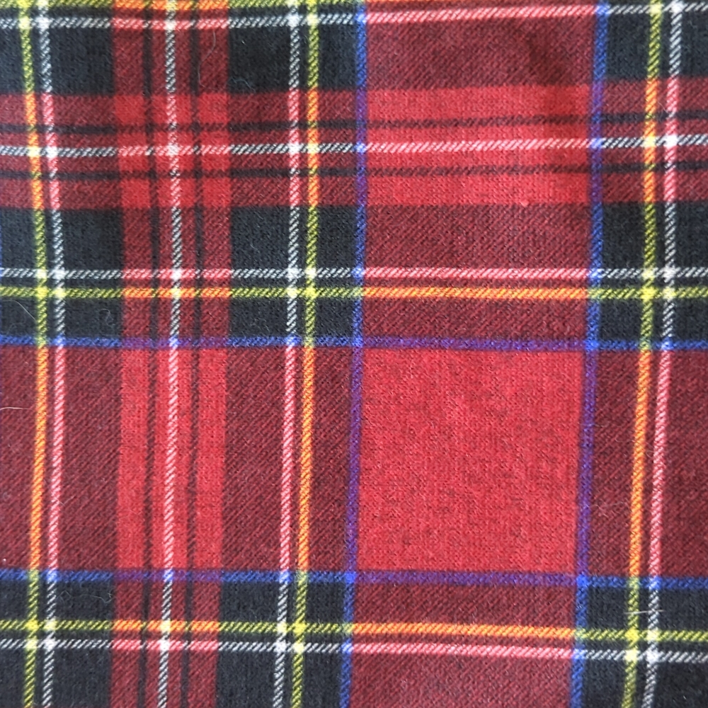 Red tartan plaid dolman lightweight sweater - Picture 3 of 3
